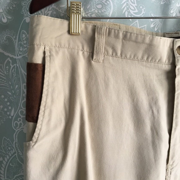 Three Forks Ranch Khaki Pants Brown Suede 38 x 30 - Picture 2 of 8